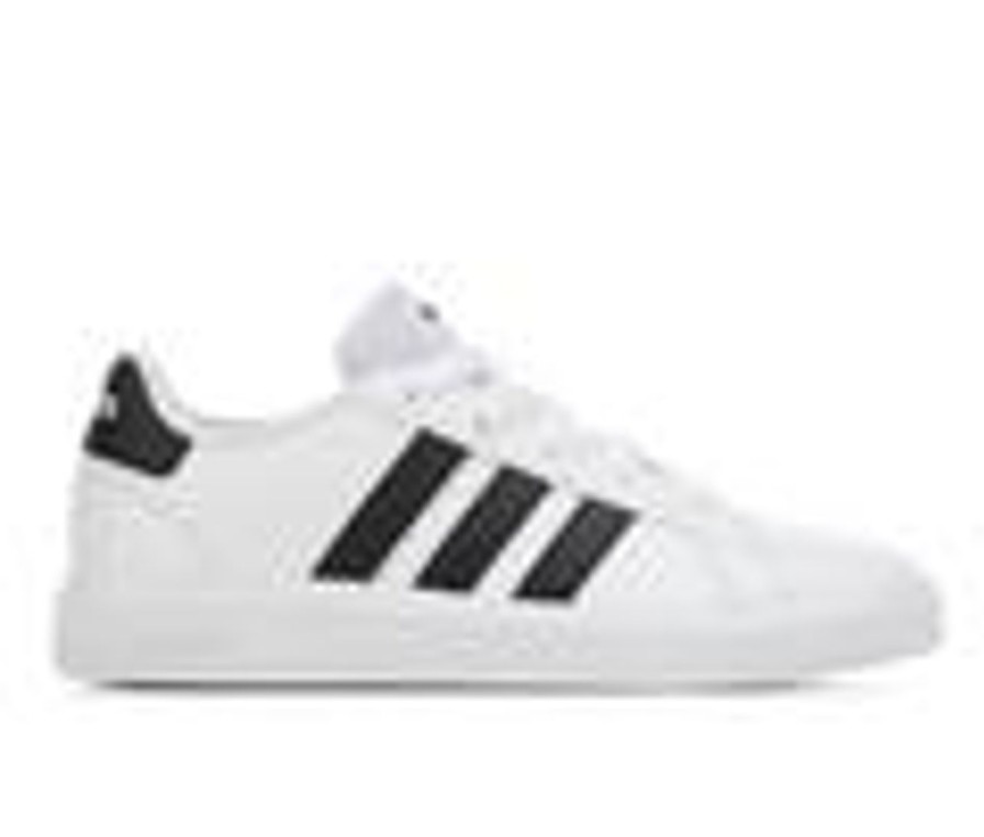 Kids Adidas Athletics & Sneakers | Kids' Adidas Little Kid & Big Kid Grand Court 2.0 Sustainable Sneakers White/Black