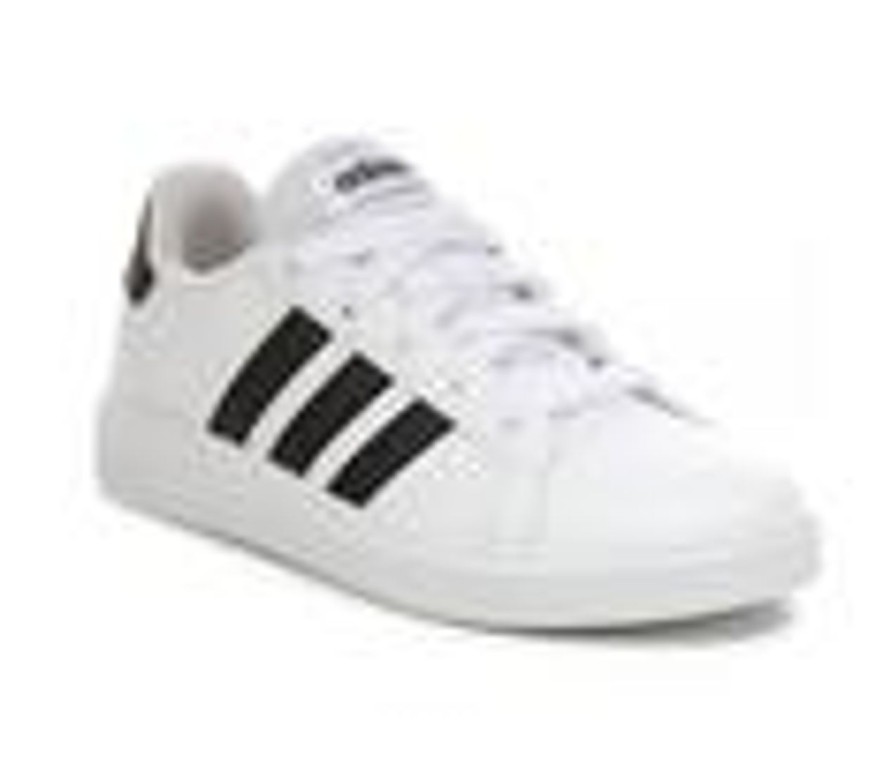 Kids Adidas Athletics & Sneakers | Kids' Adidas Little Kid & Big Kid Grand Court 2.0 Sustainable Sneakers White/Black