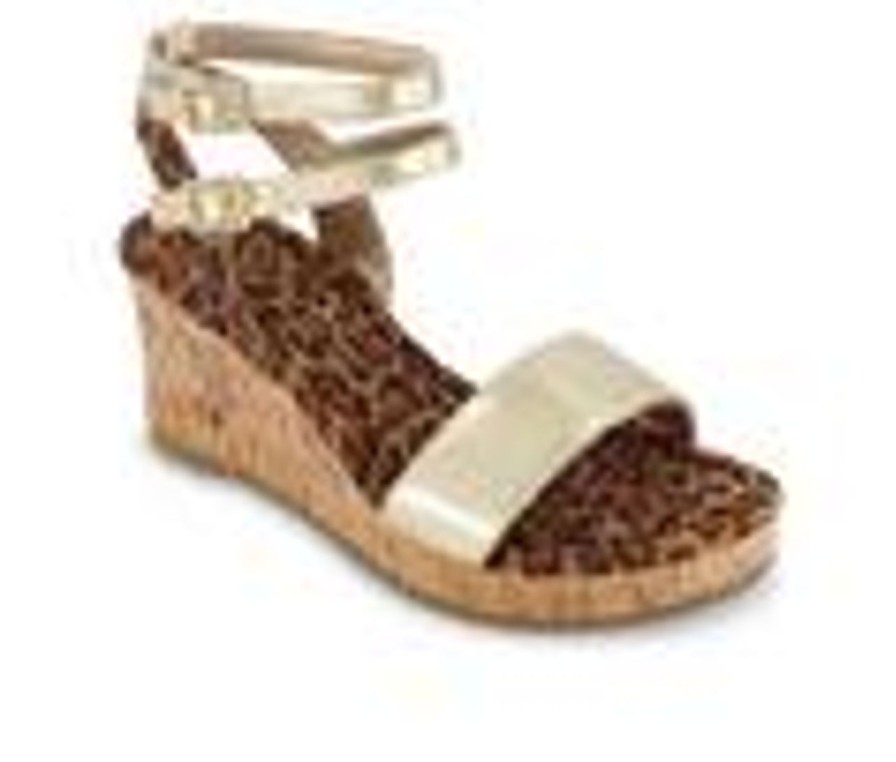 Kids Jessica Simpson Sandals | Girls' Jessica Simpson Asha Block 11-5 Sandals Gold