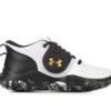 Kids Under Armour Athletics & Sneakers | Boys' Under Armour Big Kid Zone Basketball Shoes Wht/Blk/Gold