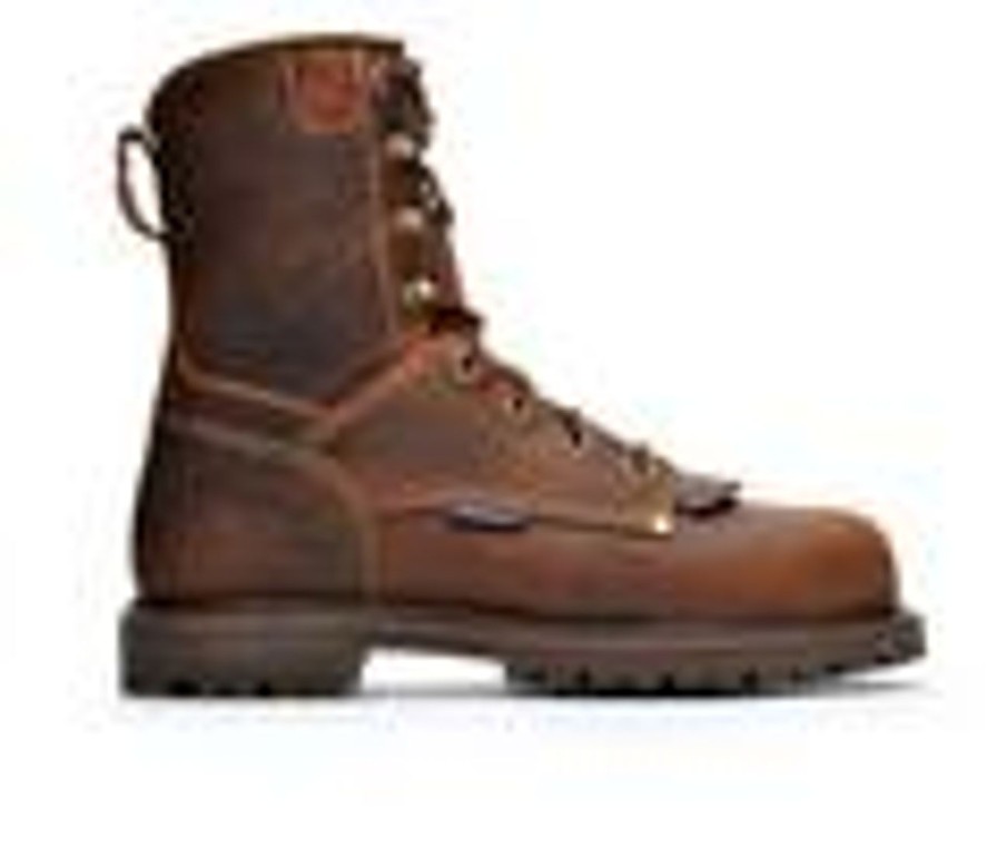 Men Carolina Boots Electric Hazard | Men'S Carolina Boots Ca8528 8 In Composite Toe Waterproof Work Boots Cigar