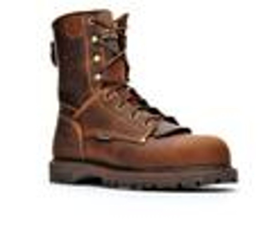 Men Carolina Boots Electric Hazard | Men'S Carolina Boots Ca8528 8 In Composite Toe Waterproof Work Boots Cigar