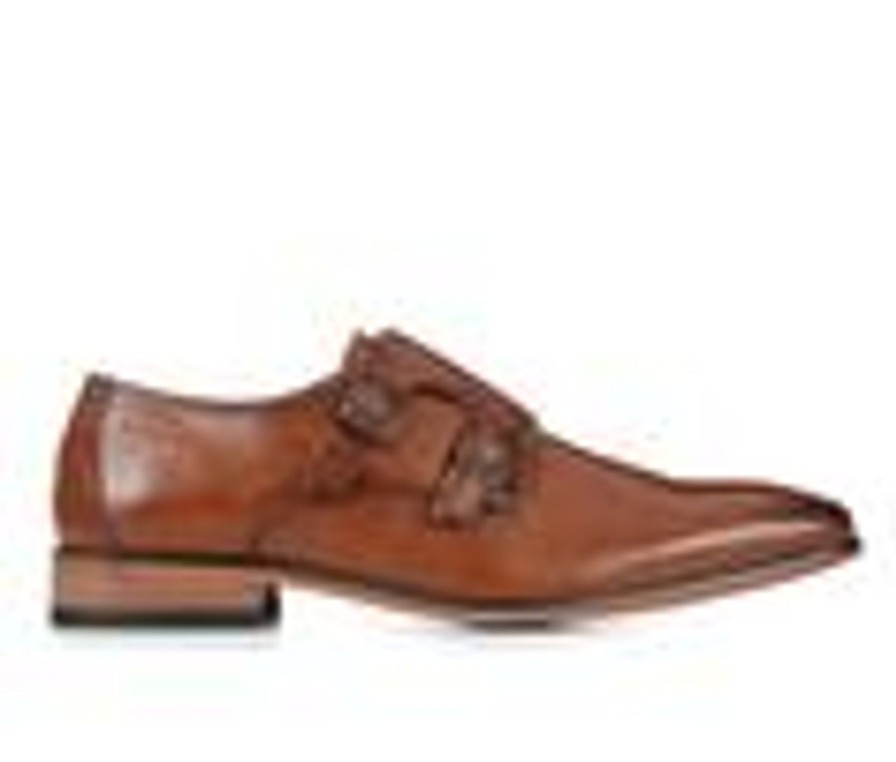 Men Tommy Hilfiger Oxfords | Men'S Tommy Hilfiger Summy Dress Shoes Cognac