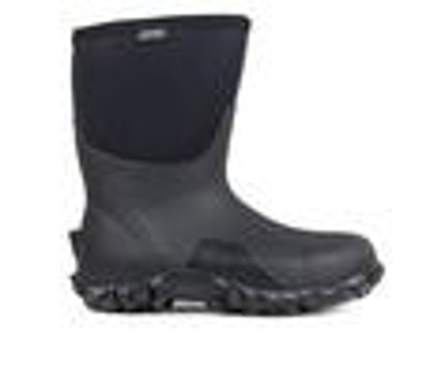 Men Bogs Footwear Waterproof | Men'S Bogs Footwear Classic Mid Work Boots Black