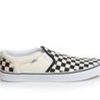 Men Vans Slip-Ons | Men'S Vans Asher Slip-On Skate Shoes Blk/Crm Checker