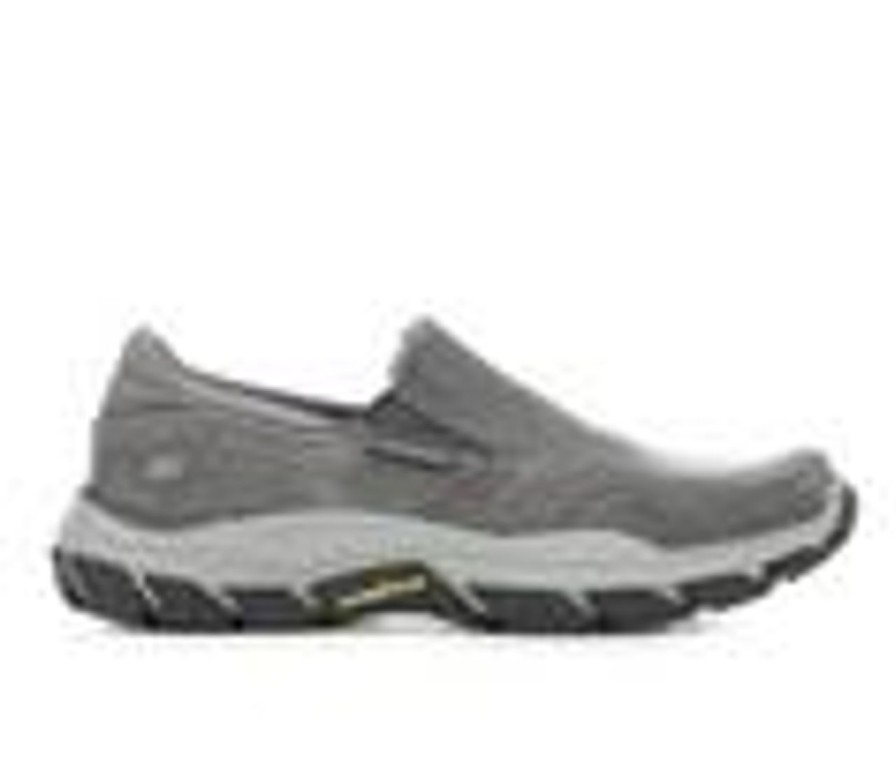 Men Skechers Loafers And Slip-Ons | Men'S Skechers 204387 Fallston Casual Shoes Charcoal