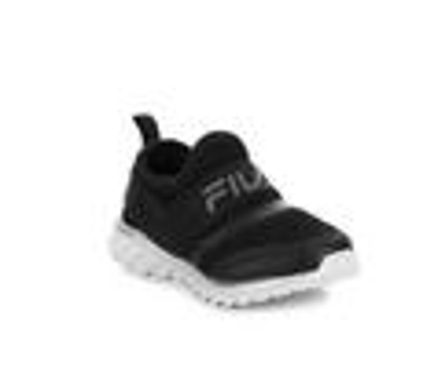 Kids Fila Casual | Boys' Fila Toddler Interspeed Running Shoes Blk/Grey/Silver