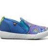 Kids Bogs Footwear Casual | Girls' Bogs Footwear Little Kid & Big Kid Kicker Ii Slip On Cloud Geo Shoes Royal Multi