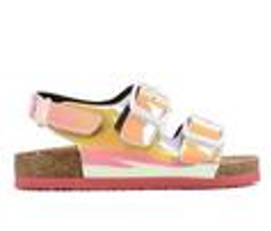 Kids Nautica Sandals | Girls' Nautica Infant Grant 5-12 Sandals Pink Iridescent