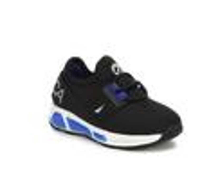 Kids Nautica Casual | Boys' Nautica Toddler & Little Kid Neave Emboss Light-Up Sneakers Black/Cobalt