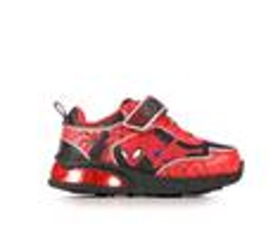 Kids MARVEL Casual | Boys' Marvel Toddler & Little Kid Spider-Man 12 Light-Up Sneakers Red/Black