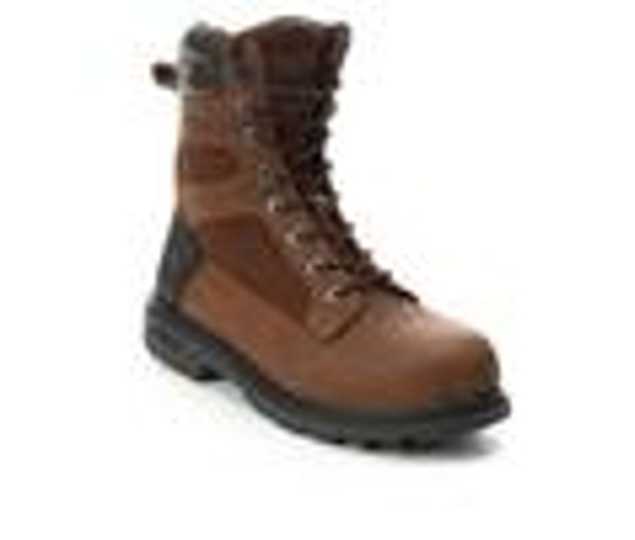 Men Wolverine Electric Hazard | Men'S Wolverine Bulldozer 2.0 8 In Steel Toe Work Boots Cafe Caramel