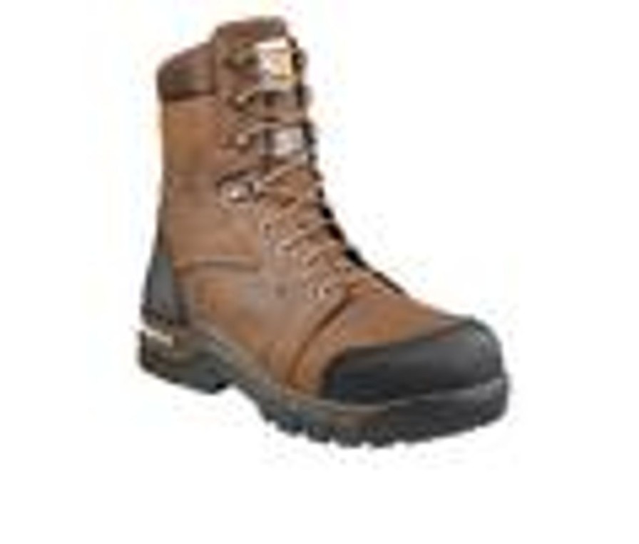 Men Carhartt Electric Hazard | Men'S Carhartt Cmf8389 Comp Toe Insulated Work Boots Dark Brown