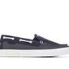 Men Nautica Loafers And Slip-Ons | Men'S Nautica Doubloon Slip-On Boat Shoes Navy Stripe 21