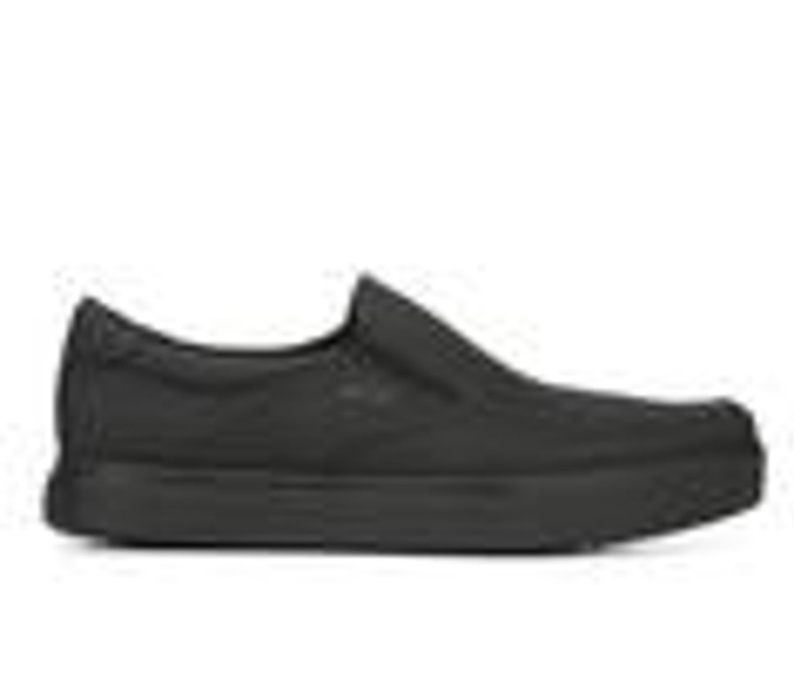 Men Dr. Scholls Soft Toe | Men'S Dr. Scholls Valiant Slip-Resistant Shoes Black