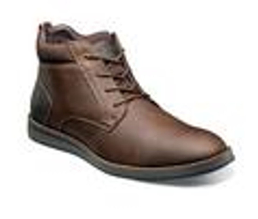 Men Nunn Bush Boots | Men'S Nunn Bush Circuit Dc Plain Toe Chukka Boots Brown Multi