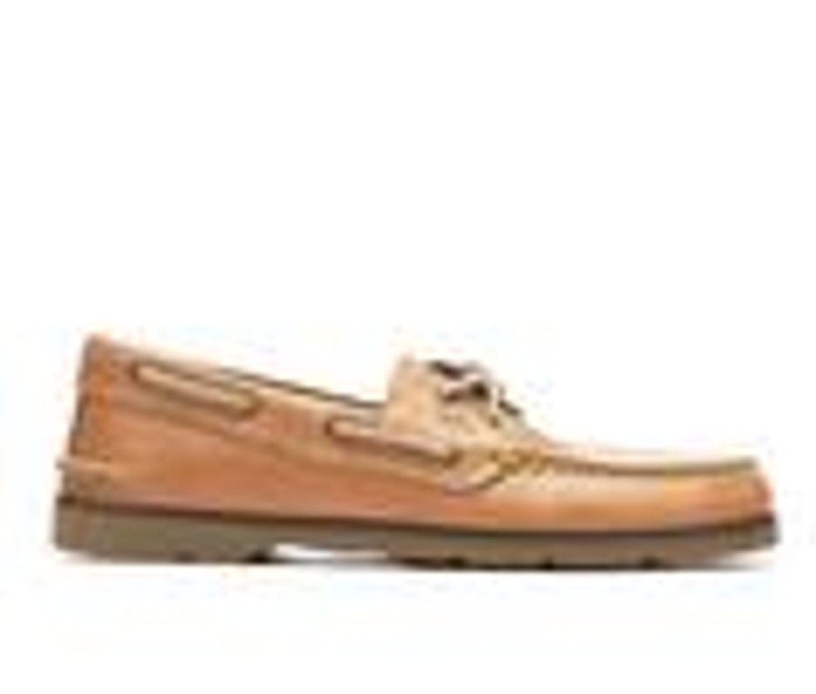 Men Sperry Boat Shoes | Men'S Sperry Leeward 2 Eye Boat Shoes Sahara