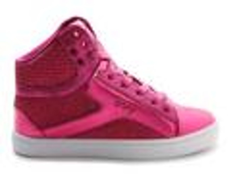 Kids Pastry Dance | Girls' Pastry Toddler & Little Kid Pop Tart Glitter High Top Sneakers Fuchsia