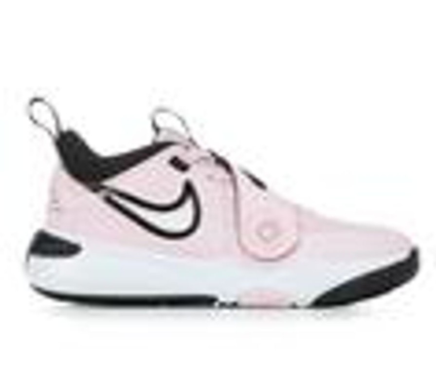 Kids Nike Athletics & Sneakers | Girls' Nike Team Hustle D11 Girls 10.5-3 Basketball Shoes Pinkfoam/Wht/Bk