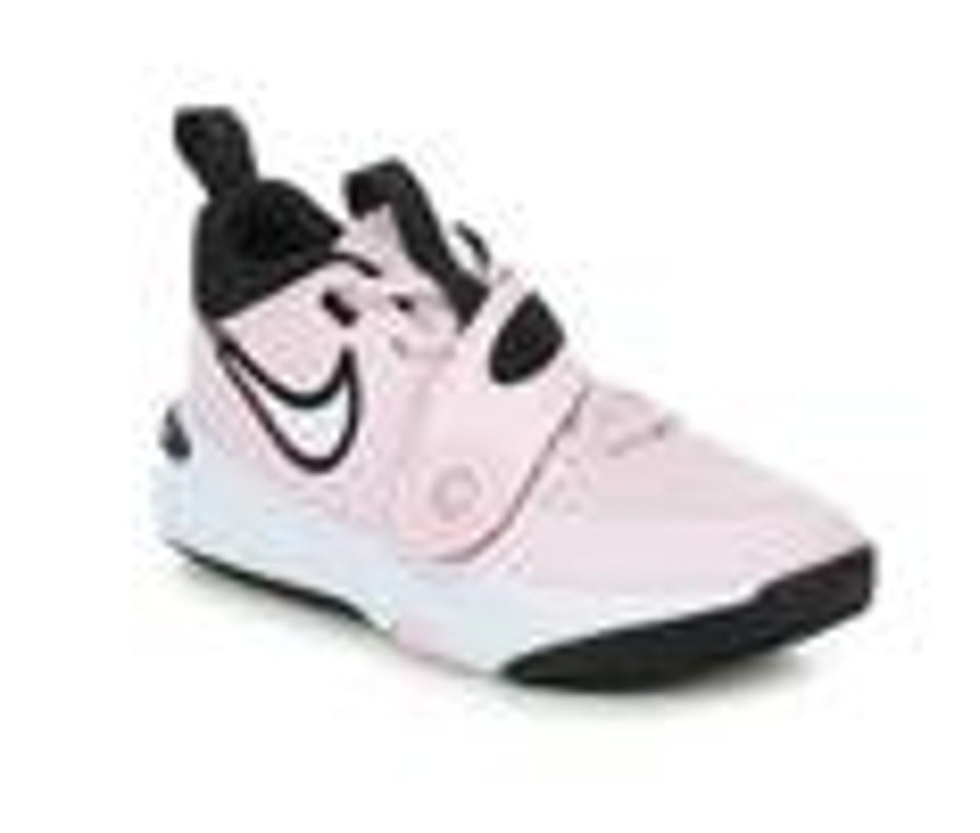 Kids Nike Athletics & Sneakers | Girls' Nike Team Hustle D11 Girls 10.5-3 Basketball Shoes Pinkfoam/Wht/Bk