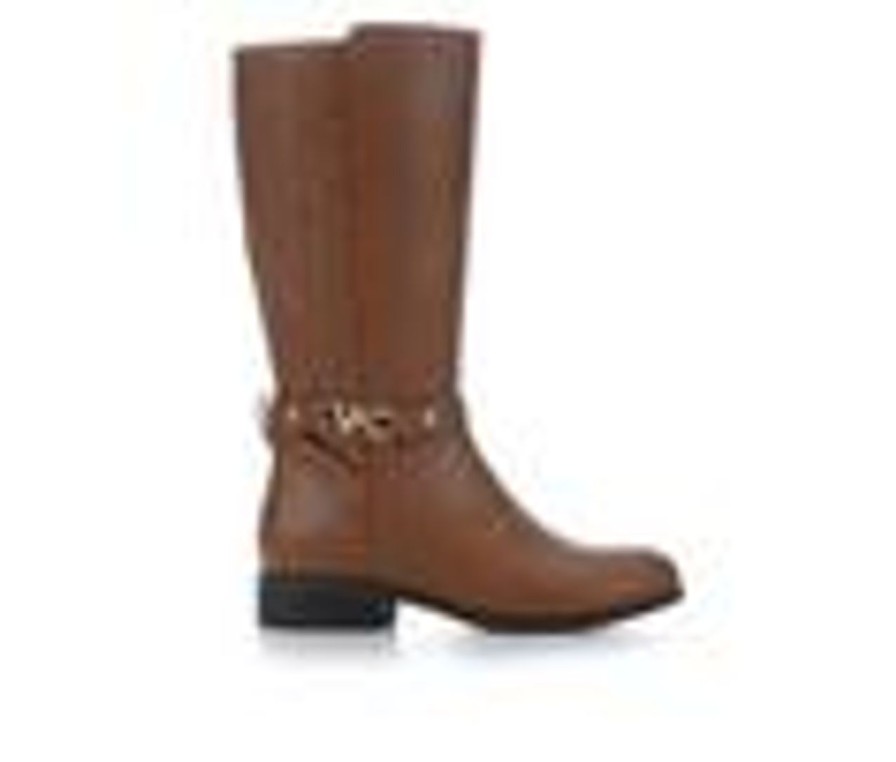 Kids MICHAEL KORS Boots | Girls' Michael Kors Little Kid & Big Kid Finley Drake Knee-High Boots Caramel/Gold