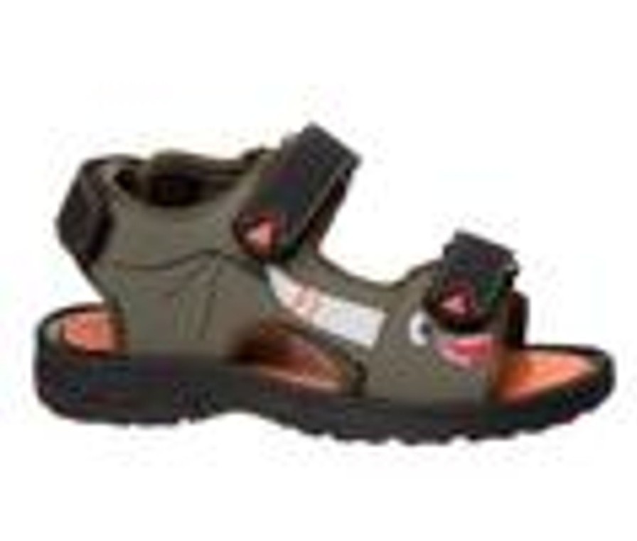 Kids Rugged Bear Sandals | Boys' Rugged Bear Toddler Rb88284H Open Toe Sport Sandals Olive/Black