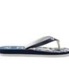 Kids Roxy Sandals | Girls' Roxy Little Kid & Big Kid Tahiti Vii Flip-Flops Yellow/Wht/Navy