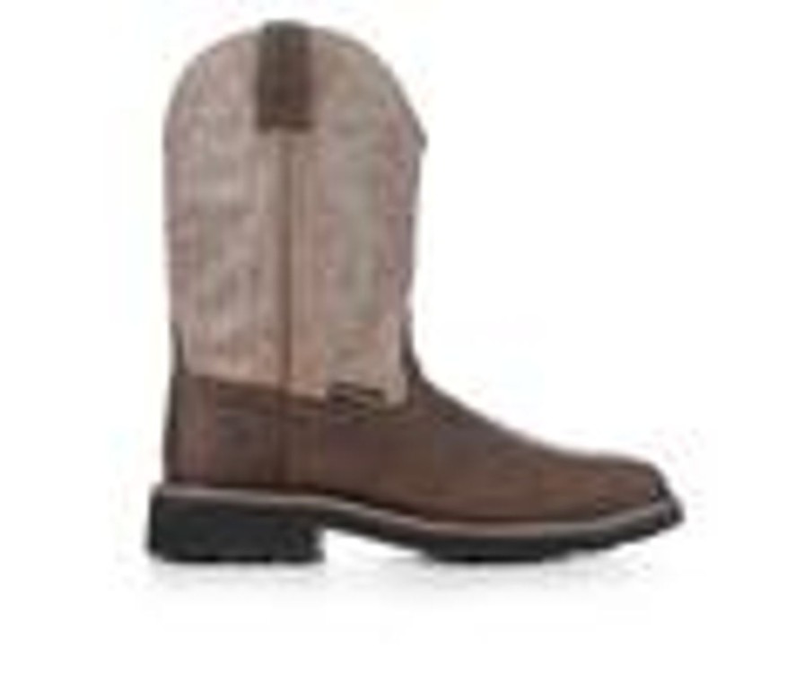 Men Wolverine Waterproof | Men'S Wolverine Rancher Work Boots Dark Taupe/Brn