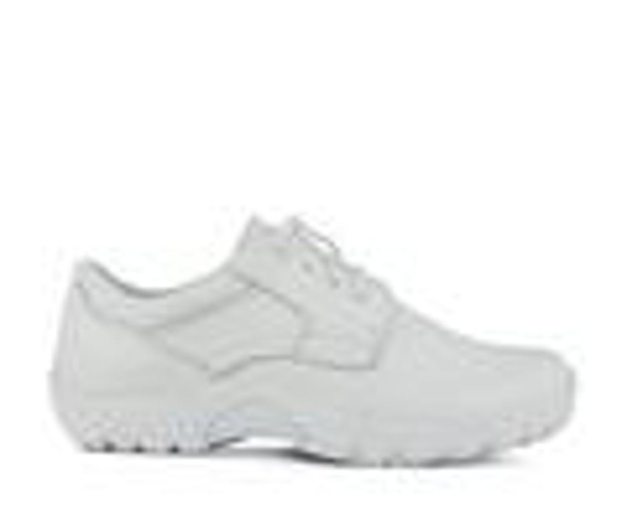 Men SPRING STEP Soft Toe | Men'S Spring Step Berman Slip Resistant Shoes White