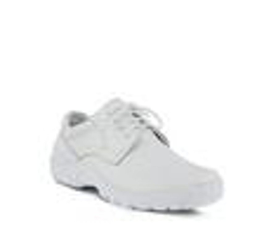 Men SPRING STEP Soft Toe | Men'S Spring Step Berman Slip Resistant Shoes White