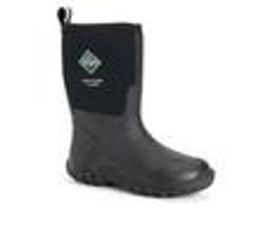 Men Muck Boots Waterproof | Men'S Muck Boots Edgewater Classic Mid Work Boots Black