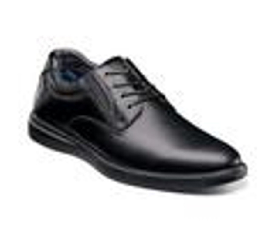 Men Nunn Bush Oxfords | Men'S Nunn Bush Bayridge Plain Toe Oxfords Black