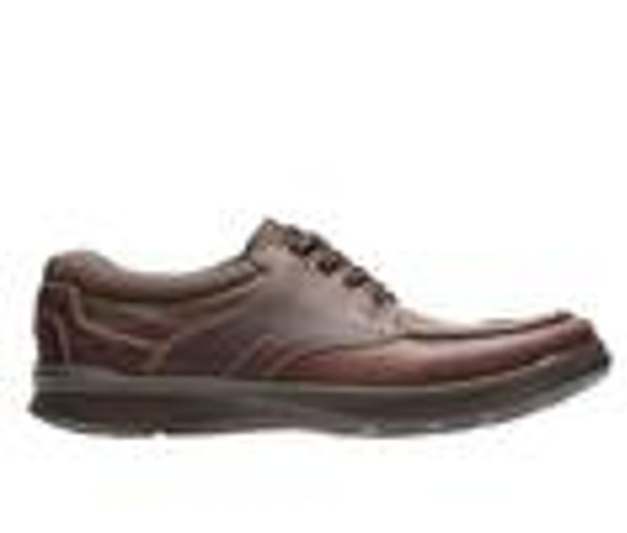 Men Clarks Oxfords | Men'S Clarks Cotrell Edge Casual Oxfords Brown Oily