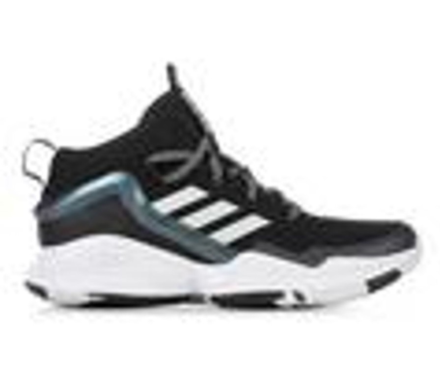 Kids Adidas Athletics & Sneakers | Boys' Adidas Big Kid Lockdown Basketball Shoes Blk/White/Blk