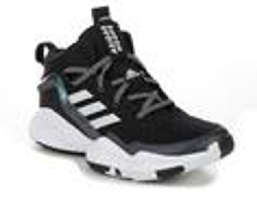 Kids Adidas Athletics & Sneakers | Boys' Adidas Big Kid Lockdown Basketball Shoes Blk/White/Blk