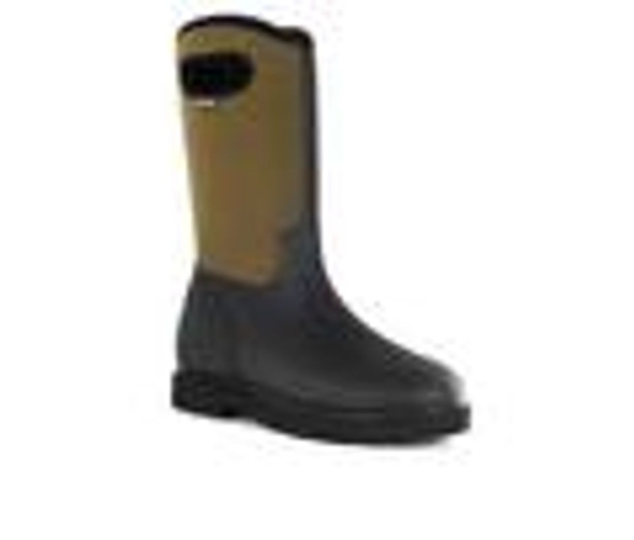 Men Bogs Footwear Soft Toe | Men'S Bogs Footwear Roper Work Boots Black