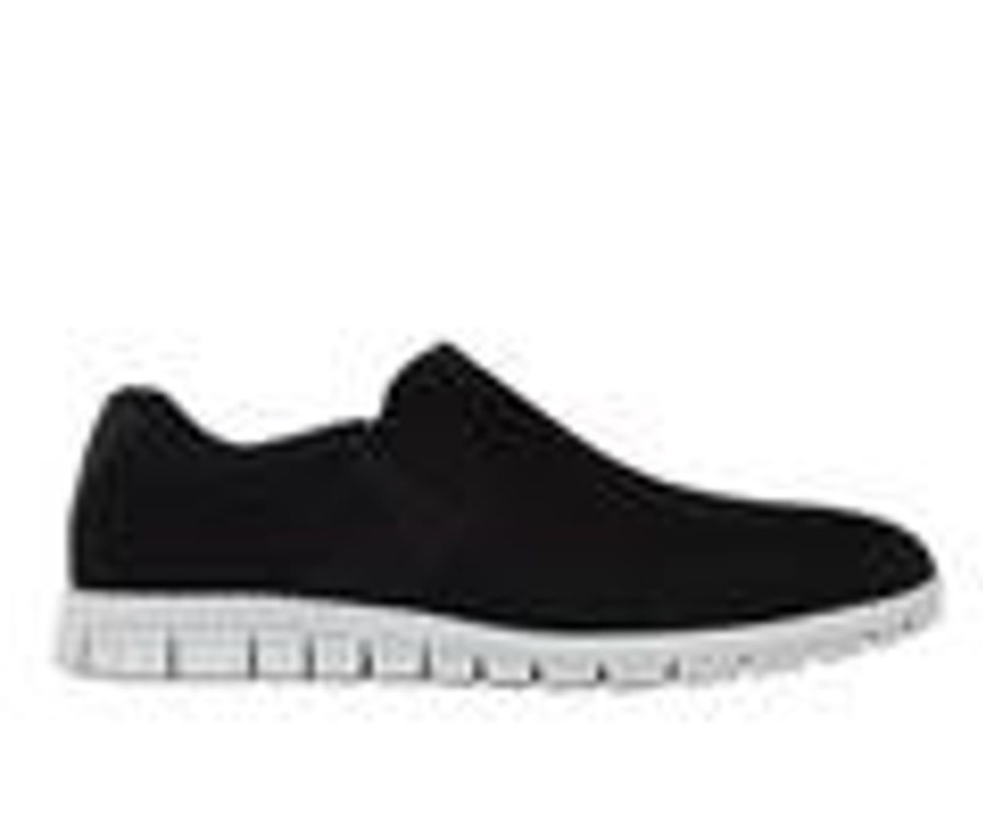 Men Deer Stags Slip-Ons | Men'S Deer Stags Emmett Slip On Sneakers Black/Grey