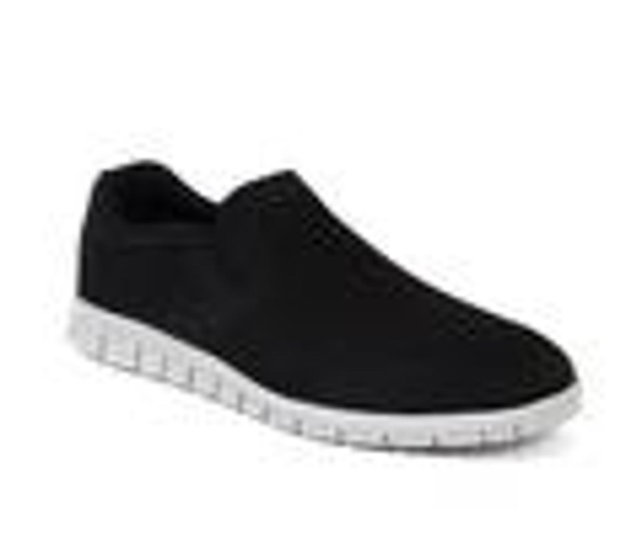 Men Deer Stags Slip-Ons | Men'S Deer Stags Emmett Slip On Sneakers Black/Grey