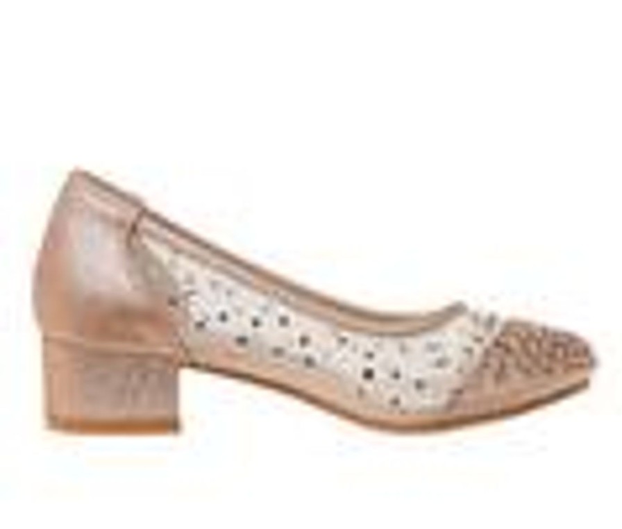 Kids Badgley Mischka Sandals | Girls' Badgley Mischka Little Kid & Big Kid Ophelia Low Dress Shoes Rose Gold