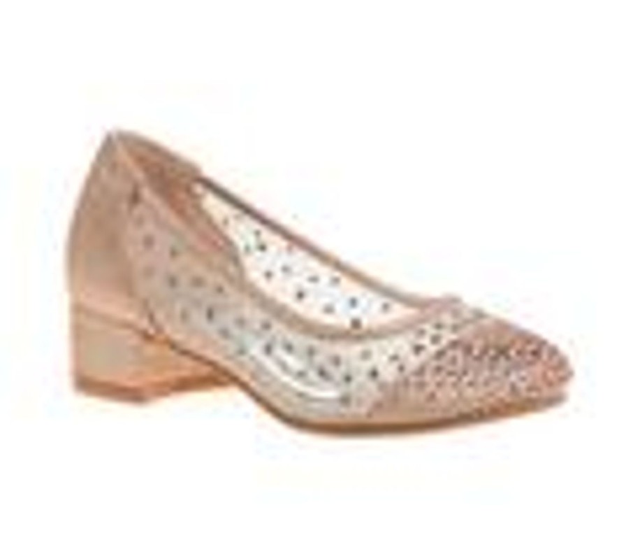 Kids Badgley Mischka Sandals | Girls' Badgley Mischka Little Kid & Big Kid Ophelia Low Dress Shoes Rose Gold