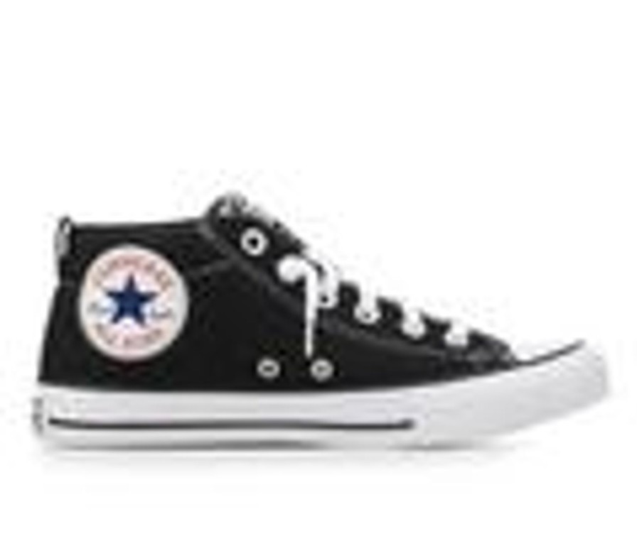 Kids Converse Athletics & Sneakers | Boys' Converse Little Kid Chuck Taylor All Star Street Mid Sneakers Black/White