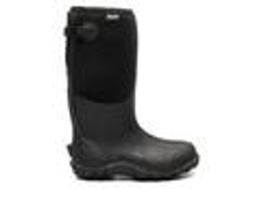 Men Bogs Footwear Waterproof | Men'S Bogs Footwear Classic High Adjustable Calf Work Boots Black