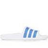 Kids Adidas Sandals | Boys' Adidas Little Kid & Big Kid Adilette Aqua K Sport Slides White/Blue