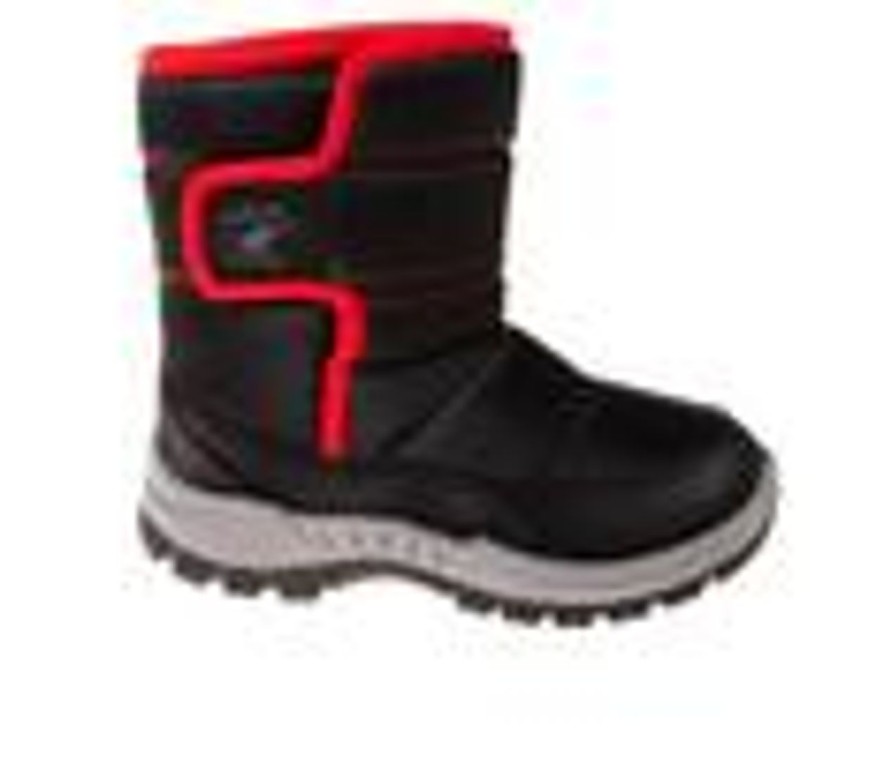 Kids Beverly Hills Polo Club Boots | Boys' Beverly Hills Polo Club Toddler Sitka Steps Winter Boots Black/Red