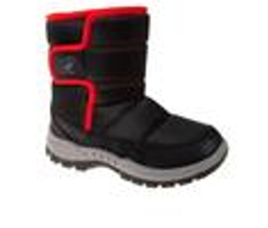 Kids Beverly Hills Polo Club Boots | Boys' Beverly Hills Polo Club Toddler Sitka Steps Winter Boots Black/Red