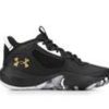 Kids Under Armour Athletics & Sneakers | Kids' Under Armour Big Kid Lockdown 6 Basketball Shoes Blk/Wht/Gold