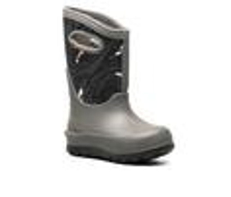 Kids Bogs Footwear Boots | Kids' Bogs Footwear Little Kid & Big Kid Neo Classic Spooky Rain Boots Grey Multi