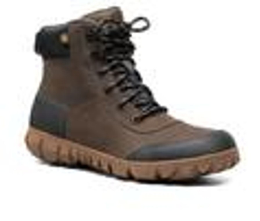 Men Bogs Footwear Waterproof | Men'S Bogs Footwear Arcata Urban Leather Mid Winter Boots Brown