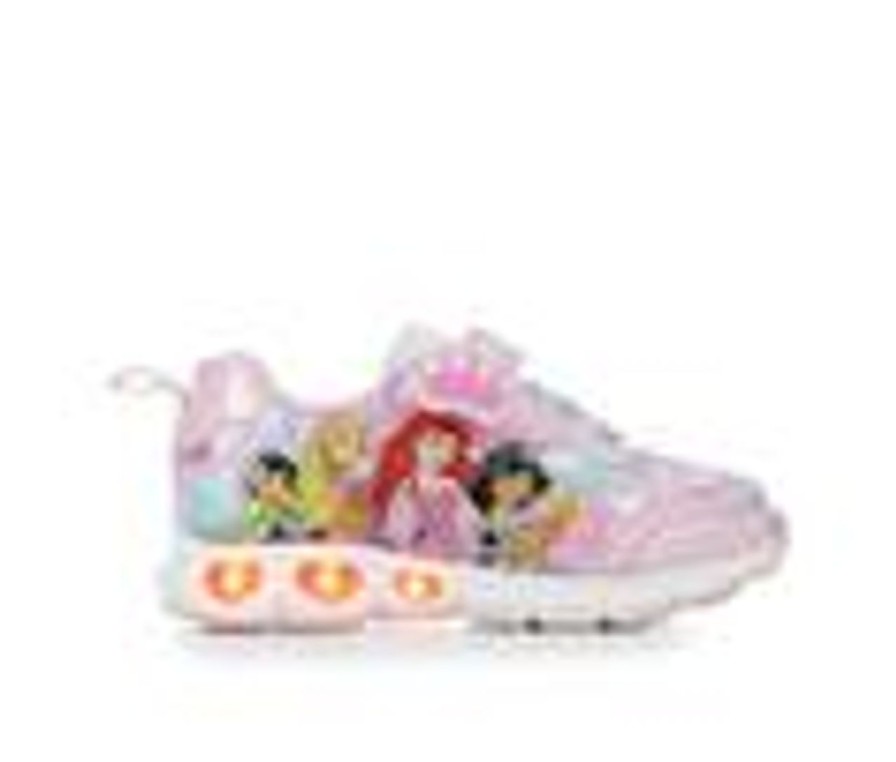 Kids Disney Casual | Girls' Disney Toddler & Little Kid Princess Light-Up Sneakers Pink Multi