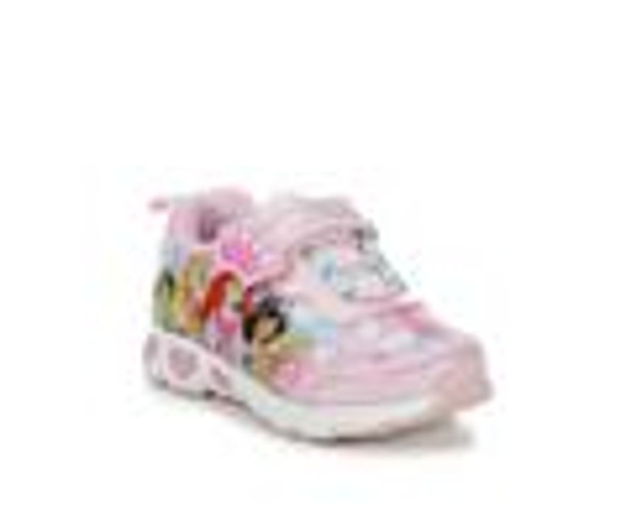 Kids Disney Casual | Girls' Disney Toddler & Little Kid Princess Light-Up Sneakers Pink Multi